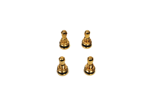 Wire Wheel Gold Plated 24K Valve Stems Set of 4