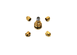 Wire Wheel Gold Plated 24K Valve Stem Caps ONLY Set of 4