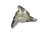 3 BAR CHROME SPINNER LA WIRE WHEEL CENTER CAP BOLT NEW