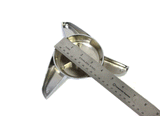 3 BAR CHROME SPINNER LA WIRE WHEEL CENTER CAP BOLT