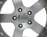 18" ATP Wheels 5-Razze Porsche 911 993 996 Staggered Silver Set 4