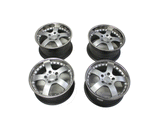 18" ATP Wheels 5-Razze Porsche 911 993 996 Staggered Silver Set 4
