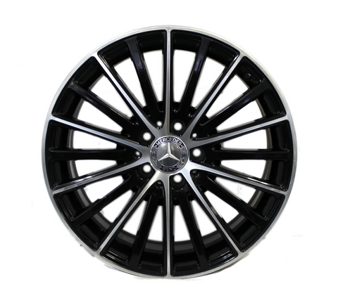 18" Wheel Rear Mercedes Benz C300 2019 2020 2021 OEM 85692 Machined Black