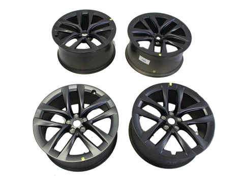 21" Tesla Model S Arachnid Wheels 2022-2024 Charcoal OEM 95238 Staggered 95239