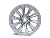 20x10 Rear Tesla Model X Slipstream Silver OEM 2016-2021 Wheel