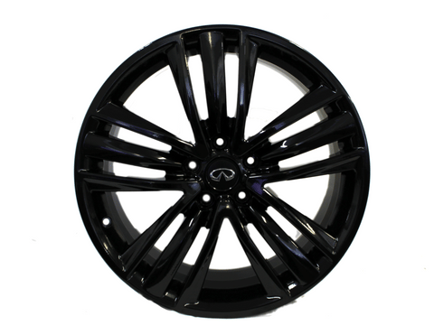 19" Wheels Infiniti Q50 2014-2018 Factory OEM 73766 Gloss Black Set 4