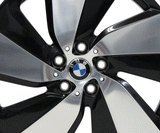 19" Wheel Rear BMW i3 Factory OEM 86172 Machine Black 2014-2021 Rim