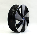 19" Wheel Rear BMW i3 Factory OEM 86172 Machine Black 2014-2021 Rim
