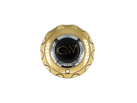 GW Golden Wheel Center Cap 93 Gold New