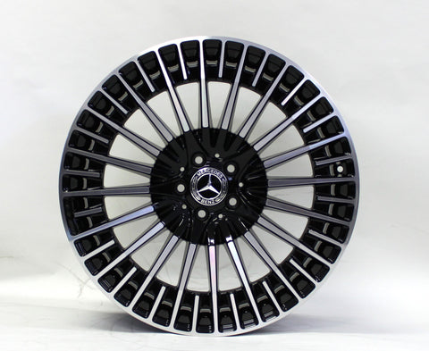 21" Wheel Mercedes Benz EQS 428 EQS 580 Machined Black Factory OEM 65621