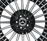 21" Wheel Mercedes Benz EQS 428 EQS 580 Machined Black Factory OEM 65621