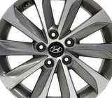 17" Wheel Hyundai Sonata 2015-2017 Machined Gray Factory OEM 70877 Rim