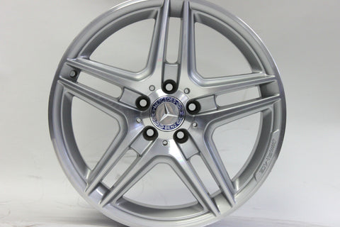 18" Wheel Mercedes Benz AMG E350 E550 E300 E400 Machined Silver OEM 85146