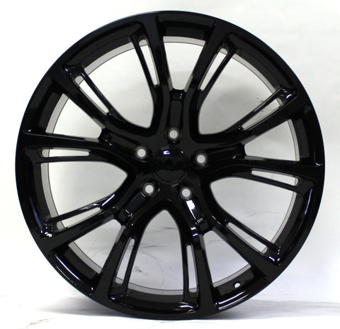 22" Wheel Topline V1171 Gloss Black compatible SRT Durango Cherokee 22x10 Rim