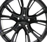 22" Wheel Topline V1171 Gloss Black compatible SRT Durango Cherokee 22x10 Rim