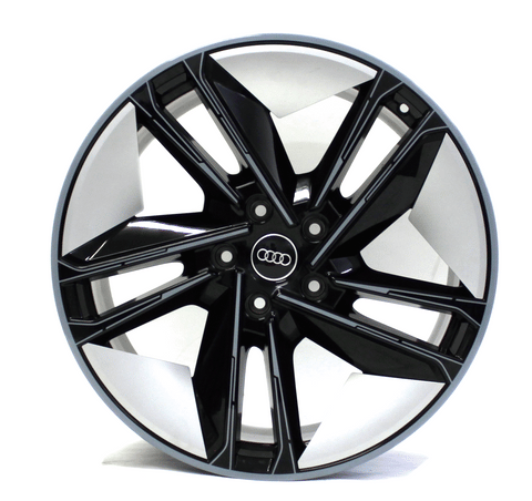 21" Rear Wheel Audi E-Tron GT 2022 2023 2024 Factory OEM Black Silver 4J3601025