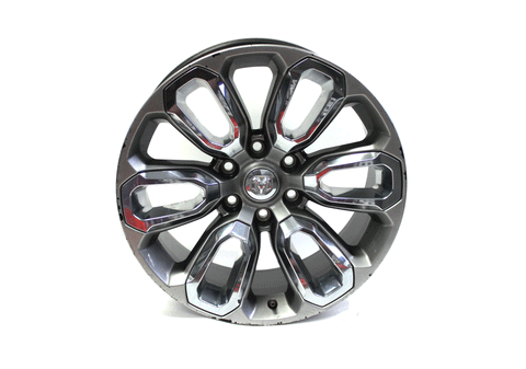 20" Wheel Dodge Ram 1500 2021-2023 Gray Chrome Inserts Factory OEM 2677