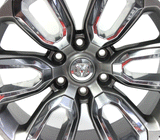 20" Wheel Dodge Ram 1500 2021-2023 Gray Chrome Inserts Factory OEM 2677