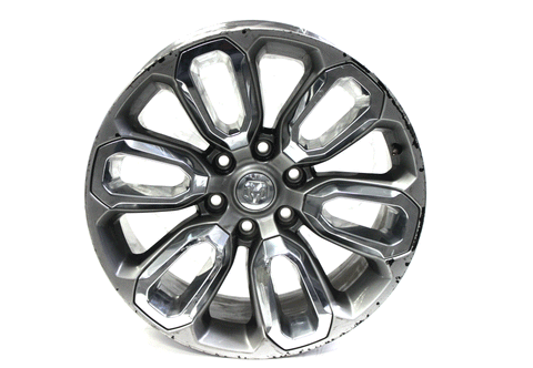 20" Wheel Dodge Ram 1500 2021-2023 Gray Chrome Inserts Factory OEM 2677