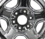 16" Chevy GMC Silverado Sierra Steel Chrome Clad Wheel OEM 5129 1999-2005