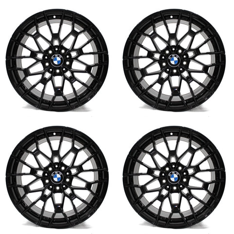 4 New Black 19x8.5 19x9.5 Rims Wheels 5x120 Fits: 525i 528i 530i 540i 550GT