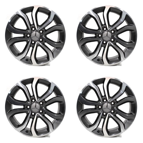 Mercedes Benz Machined Gray C-Class 17" Wheel OEM 85367 Rim 2015-2018