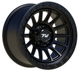 17" TW Wheels Rims T22 Off Road Matte Black 6 lug Trucks Set of 4