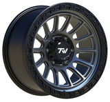 17" TW Wheels Rims T22 Off Road Matte Black Gunmetal Face Chevy GMC Nissan