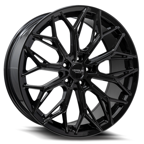 17X7.5 Versus VS55 Gloss Black 5x4.5/114.3 Set of 4