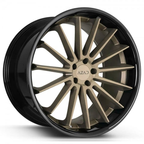 20" Azad AZ24 Concave Bronze Gloss Black Lip 20x10.5