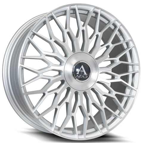 22" AZAD AZ301 Concave Wheel Brushed Silver 22X10.5