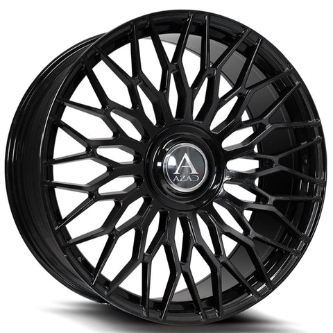 22" AZAD AZ301 Concave Wheel Gloss Black 22x10.5
