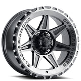 18x9 Blaque Diamond BD-O102 Gloss Black Tinted Face Off-Road Rims