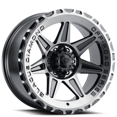 18x9 Blaque Diamond BD-O102 Gloss Black Tinted Face Off-Road Rims