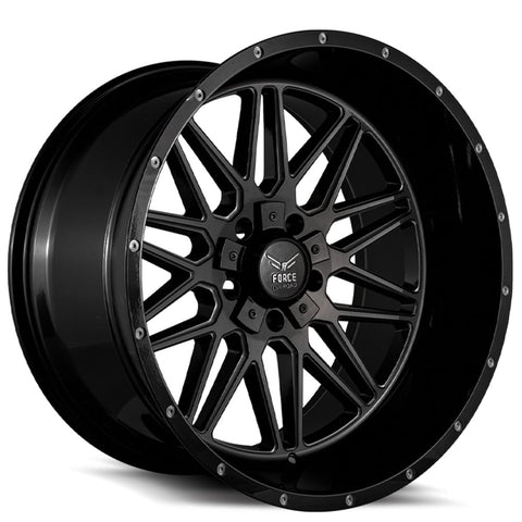 20" Force Offroad Force F44 Gloss Black 20x10