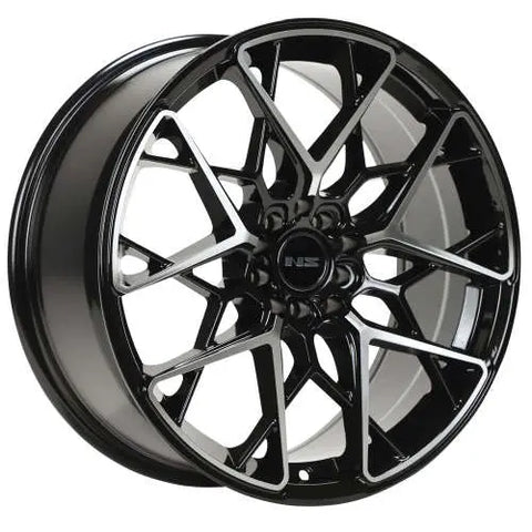 16" NS Series NS1807 Gloss Black Machined Wheels