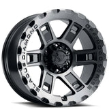 17x9 Blaque Diamond BD-O801 Gloss Black Tinted Face Off-Road Rims