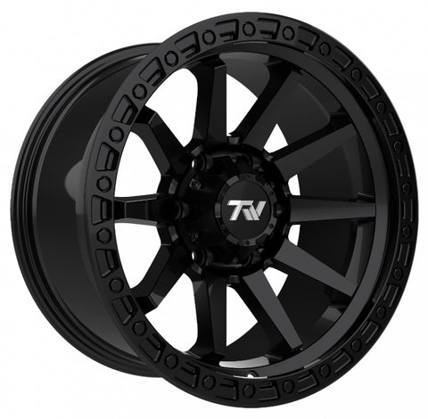 17" TW Wheels Rims T21 Off Road Matte Black 6 lugs Chevy GMC Nissan Toyota Set 4