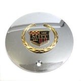 MHT WHEEL CADILLAC CENTER CAP GOLD LOGO CHROME 99-02106