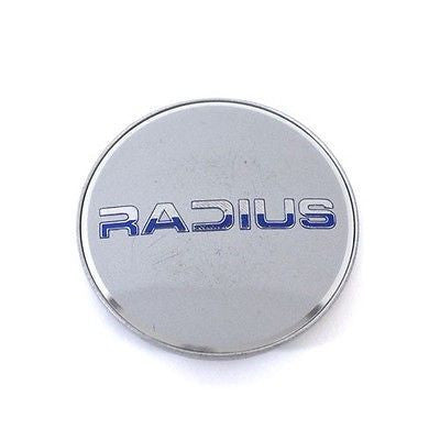 RADIUS WHEELS CENTER CAP SILVER # G002 USED