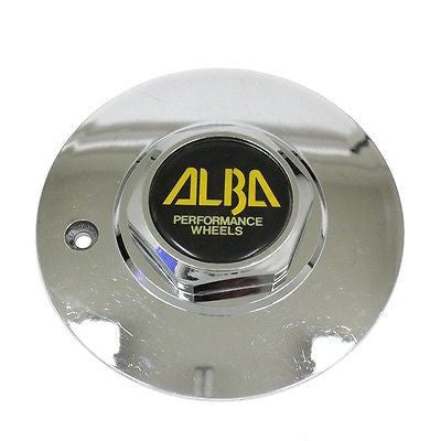 ALBA PERFORMANCE WHEELS HEX NUT CENTER CAP CHROME