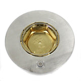 PRIME WHEEL 2 PIECE CENTER CAP RINES DE LUJO PENA POLISH GOLD HEX NUT 15x8 15x10