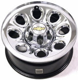 17" WHEEL CHEVY GMC AVALANCHE SIERRA 1500 SILVERADO DENALI STEEL CHROME OEM 5223