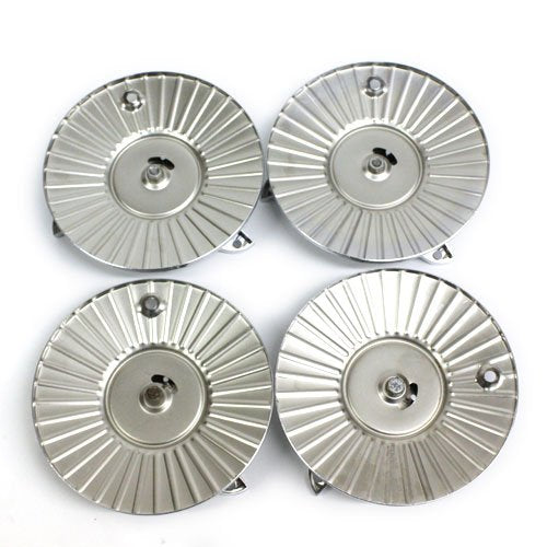 LA WIRE WHEEL CENTER CAPS BOLT ON 3 BAR FLUTED SPINNERS San Fernando