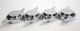 2 BAR SPINNERS CHROME KNOCK OFFS WIRE WHEEL LEFT SIDE RIGHT SIDE