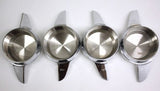 2 BAR SPINNERS CHROME KNOCK OFFS WIRE WHEEL LEFT SIDE RIGHT SIDE