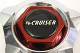 PT CRUISER WHEELS CENTER CAPS CHROME RED 2275