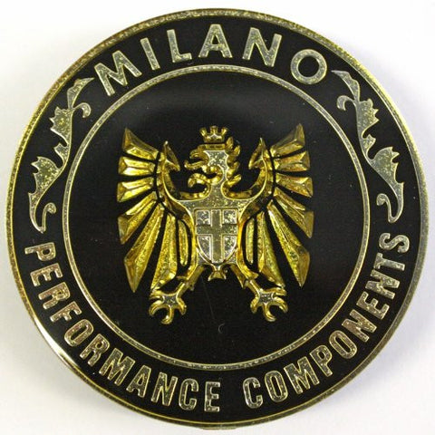 MILANO PERFORMANCE COMPONENTS CENTER CAP BLACK GOLD NEW C0374