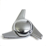 3 BAR CHROME SPINNER KNOCK OFFS CRAGAR KEYSTONE CENTER CAPS
