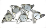 3 BAR CHROME SPINNER KNOCK OFFS CRAGAR KEYSTONE CENTER CAPS